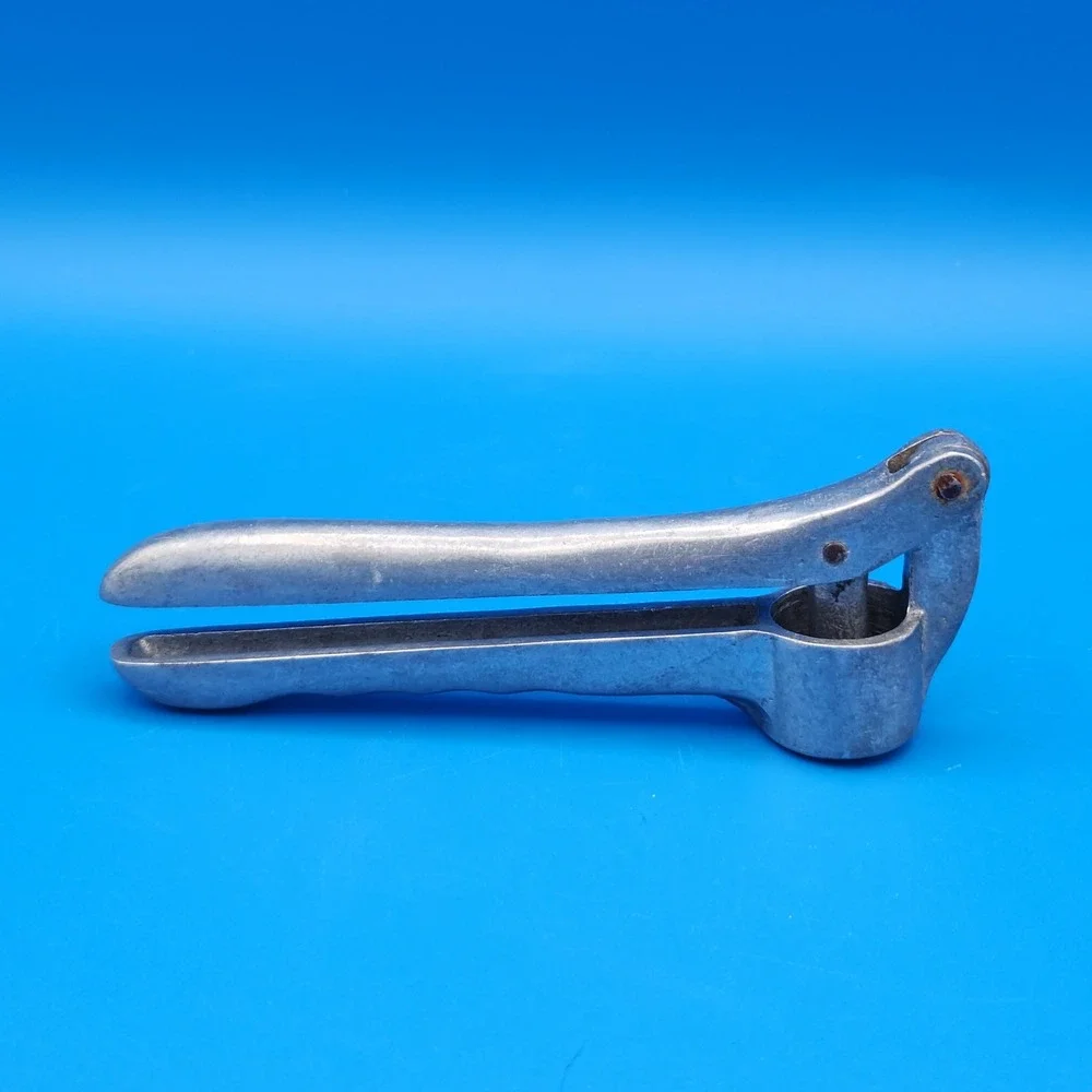 Vintage Aluminum Brevettato Garlic‎ Press Made in Italy